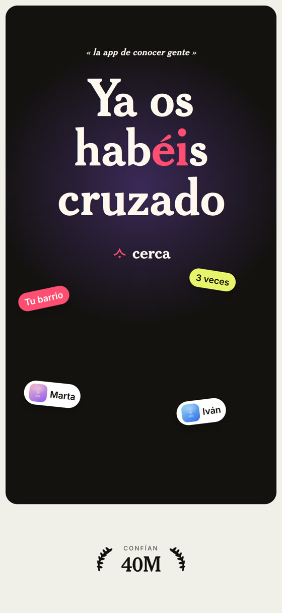 Ya os habéis cruzado