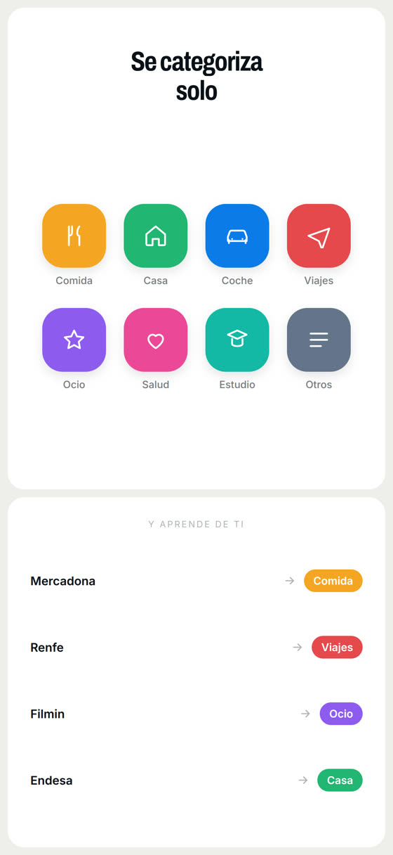 Se categoriza solo