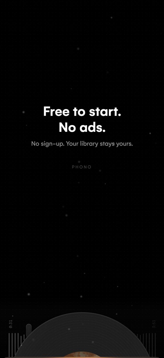 Free to start. No ads.