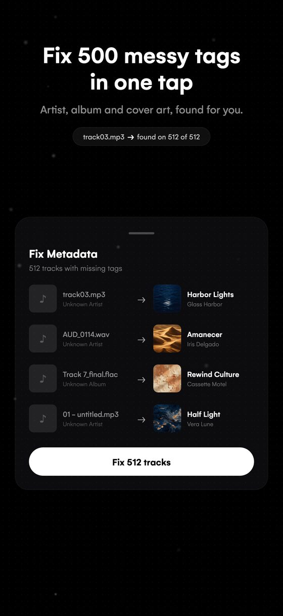 Fix 500 messy tags in one tap